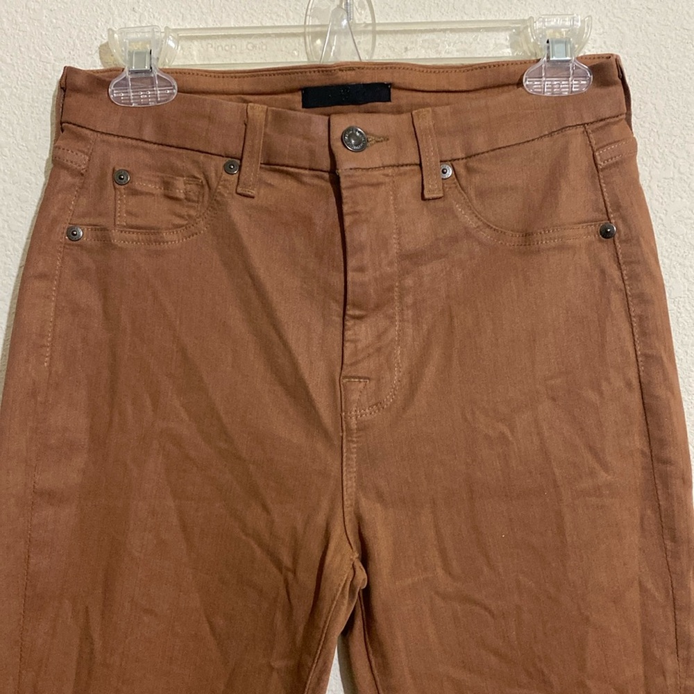 NWOT 7 For All Mankind Coated Skinny Jean Pants Women's Size 28